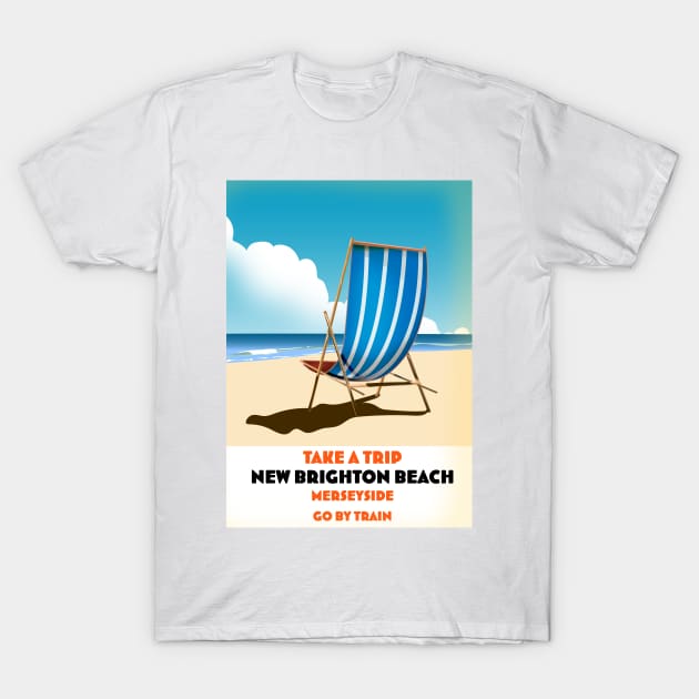 New Brighton Beach Merseyside T-Shirt by nickemporium1